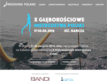 Tablet Screenshot of hancza.free-diving.pl